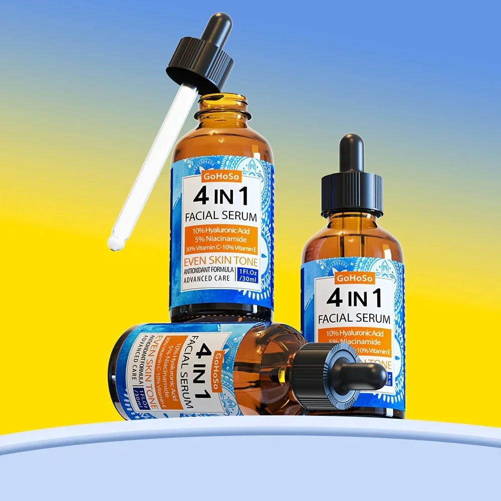 ENVISHA 4 In 1 Face Skin Care Serum Hyaluronic Acid Niacinamide Vitamin Anti-Aging Anti-wrinkle Deep Moisturizing Firming