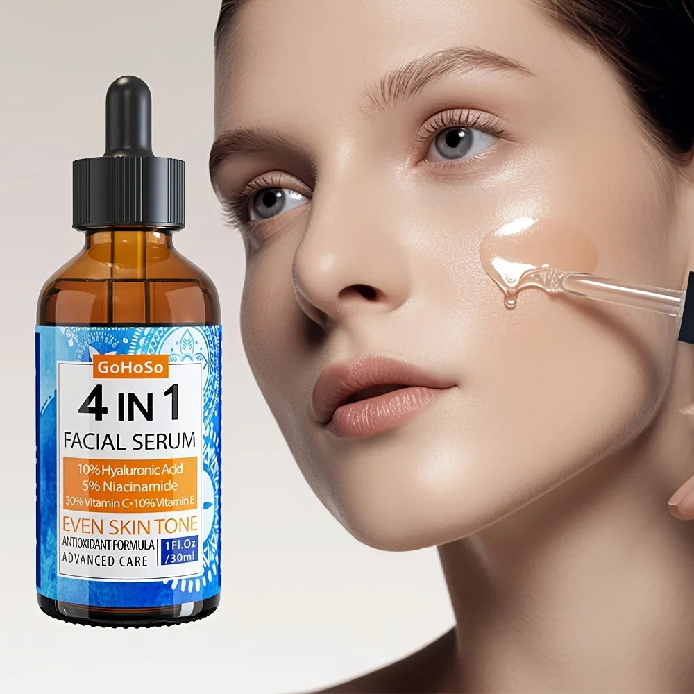 ENVISHA 4 In 1 Face Skin Care Serum Hyaluronic Acid Niacinamide Vitamin Anti-Aging Anti-wrinkle Deep Moisturizing Firming